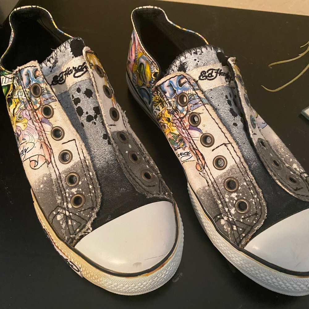Unique Ed Hardy tennis shoes